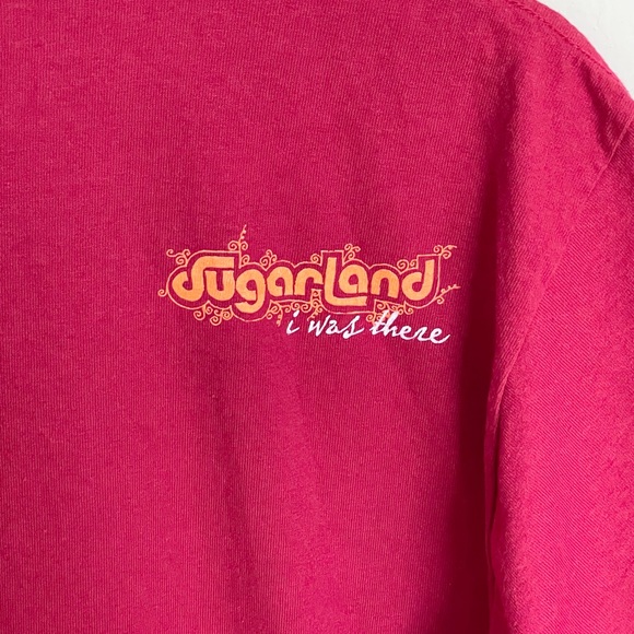 Sugerland Concert Tour Graphic Red T Shirt Adult size Medium - Picture 4 of 5